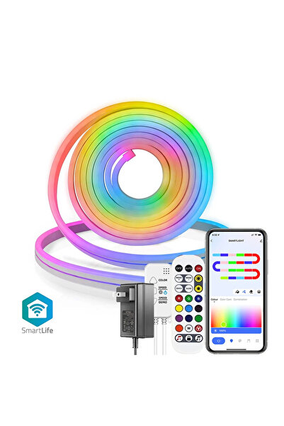Choice EU-plug 10M Neon LED Full Set TUYA Neon LED Strip Lights 12-24V 84LEDs...