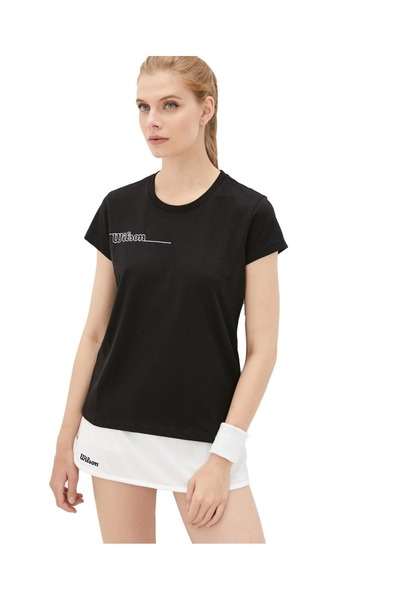 Wilson W TEAM II TECH TEE WRA795401-BK Μαύρο