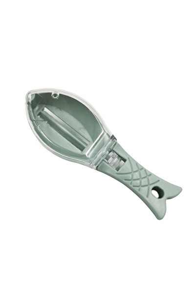 Choice green Kitchen Household Scale Scraper With Lid, Fish Scale Scraper, Ma...