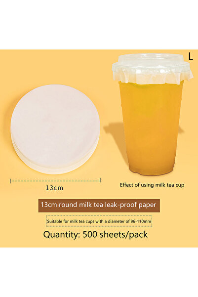 Choice1 13CM 500pcs Leak Proof Paper Coffee Spill Proof Leak Proof Paper Film...