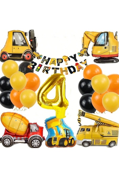 Choice NUMBER 40inch HG9165-4 22Pcs Excavator, Tractor Engineering Vehicle Ba...
