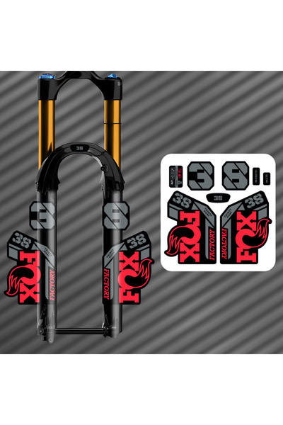 Choice Red ENDURO Front Fork Stickers For MTB Bicycle Quality Bike Decals DIY...