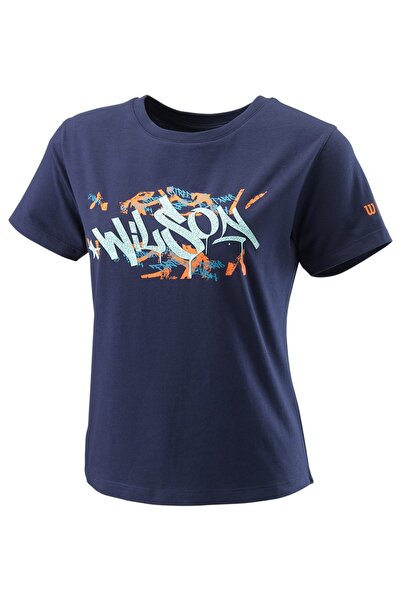 Wilson PARIS HOPE TECH TEE W WRA809301-PEACOAT Μπλε