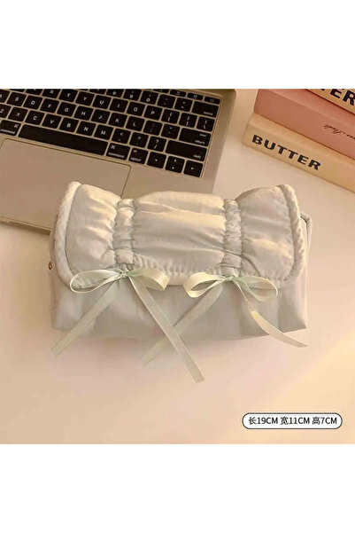 Choice Light Blue 1pcs Creative Korea Style Bow Pencil Case Large Capacity Mu...
