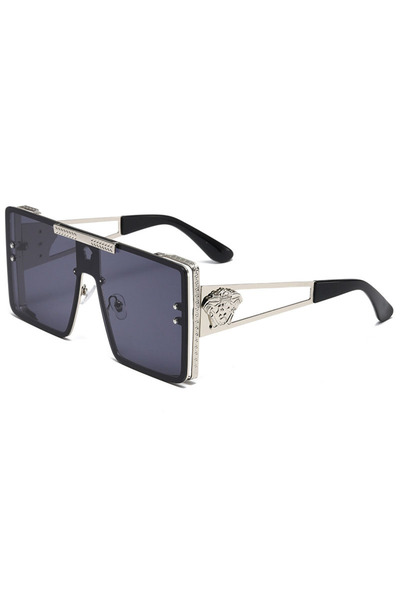 Choice Silver New Stylish Sunglasses with Oversized Frames, Trendy Metal Desi...
