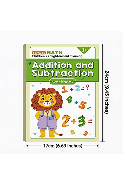 Choice 64 Pages Math Addition Subtraction Within 10, Children's Math Workbook...