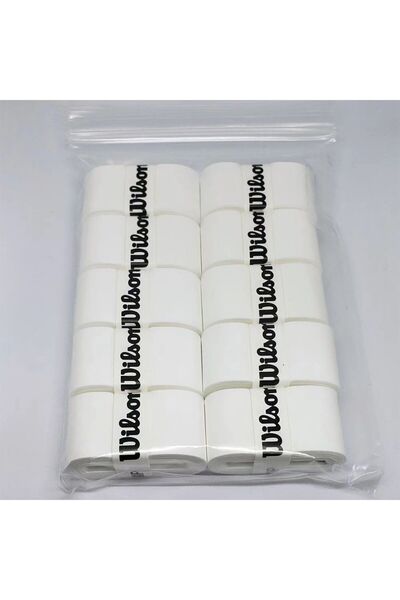 Choice WILSON WHITE 12 PCS 12PCS Wilson High Quality Tennis Overgrip Anti-Sli...