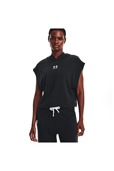 Under Armour UA RIVAL TERRY SS HOODIE 1376997-001 Μαύρο