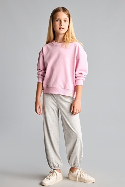 DeFacto Comfortable Cut Elastic Leg Trousers for Girls I5984A826Hs