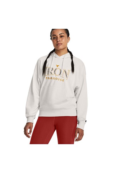 Under Armour PJT ROCK EVERYDAY TERRY HDY 1380186-114 Λευκό