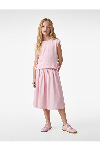 Koton Bow Detailed Crew Neck Sleeveless Blouse