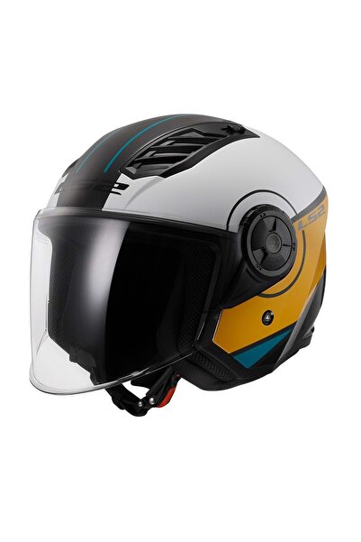 LS2 Airflow 2 Cover Siyah Beyaz Kahve Kask