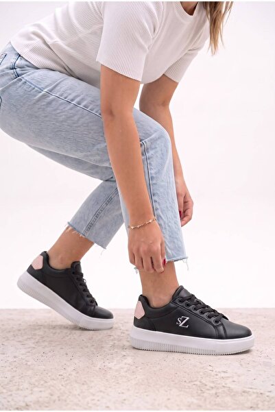 SOLAZER Women's Black Powder Sneaker Casual Sports Shoes 068