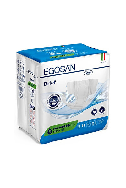 EGOSAN Scutece pentru adulți Super, Extra Large Absorbție 2800ml 15 buc
