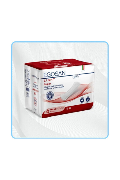 EGOSAN Absorbante urologice pentru femei Lady Super 19x42cm 30 buc