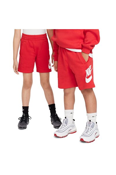 Nike K NSW CLUB FT SHORT HBR FD2997-657 Κόκκινο