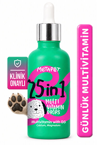 Metapet Köpekler Için Premium Multivitamin Damla, Eklem Destekleyici, Yavrula...