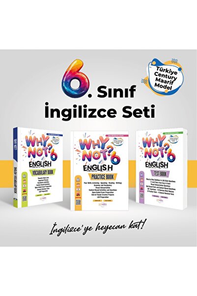 Daymoon Publishing WHY NOT? 6. SINIF PRACTICE BOOK-TEST BOOK-VOCABULARY BOOK ...