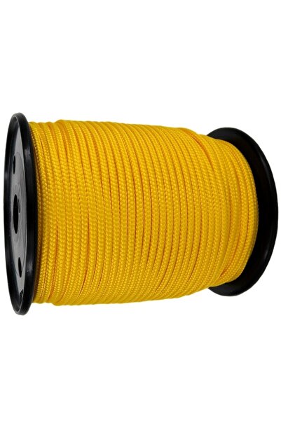 EgeÇelikHalat Sarı Renkli İskota Halat İp 6 Mm 10 Metre Yelken Mandar Halatı
