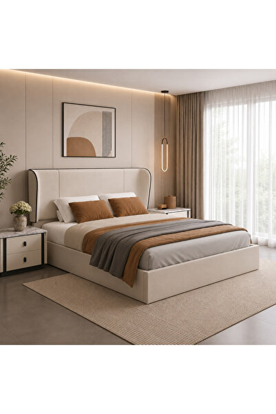 Highpoint سرير من هاي بوينت بتصميم عملي للاستخدام اليومي, 220 × 208 سم, باللو...
