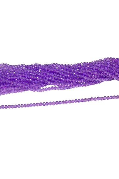 Serhat Aksesuar ve El İşçilik 6 mm Lilac Janjan Crystal Glass Beads 1 Strand ...