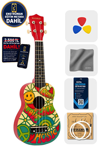MADRID Ukulele Profesonel Soprano PEACE