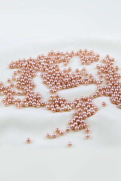 Serhat Aksesuar ve El İşçilik 4 mm Açık Pembe Somon Plastik İnci Boncuk Akses...