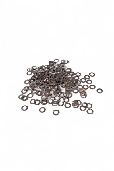 Serhat Aksesuar ve El İşçilik Middle Hole 12X2 mm Dark Copper Brass Flake Seq...