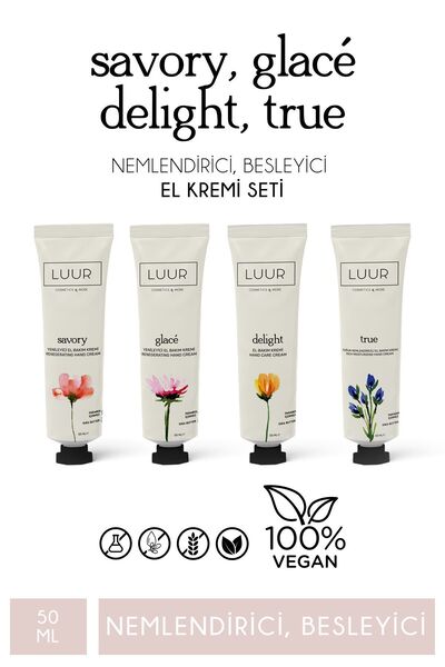 LUUR COSMETICS & MORE Luur El Bakım Krem Seti Yoğun Nemlendirici Besleyici Ye...