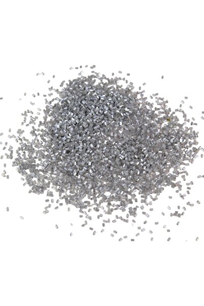 Serhat Aksesuar ve El İşçilik Cut Beads Pastel Gray 2X1.5 mm (100 Gr 4000 Pie...