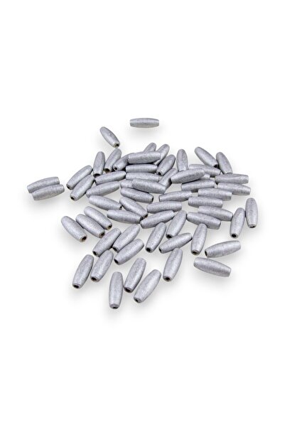 Serhat Aksesuar ve El İşçilik 12 mm Barley Silver (22X6 mm) Wooden Beads 35 G...