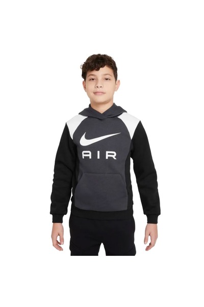 Nike K AIR PO HOODIE FZ4955-060 Γκρι
