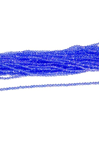 Serhat Aksesuar ve El İşçilik 4 mm Spirit Blue Pyramid Crystal Glass Beads 1 ...