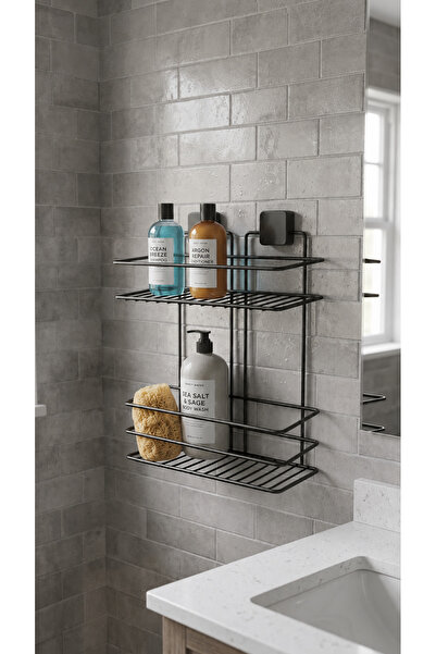 Hagen Lifetime Stainless Adhesive Bathroom Shelf, Bathroom Organizer, Bathroo...