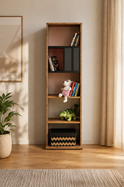 Enluso Smart Erkek Dikey Kitaplık (Atlantic Çam) - 50 - 175