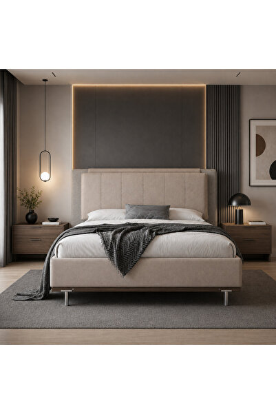 Highpoint سرير من هاي بوينت بتصميم عملي للاستخدام اليومي 200 × 180 سم باللون ...