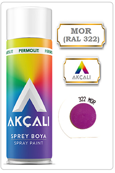 Akçalı SPREY BOYA (MOR-RAL 322) 400 ml -AHŞAP,PLASTİK,METAL BOYAMA