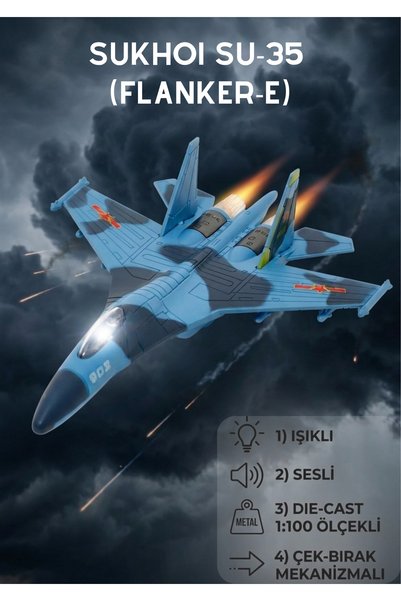 KentOyuncaK Göklerin Hakimi: Sukhoi Su-35 Flanker-E Savaş Uçağı - Işıklı Sesl...