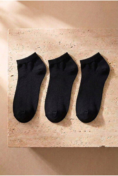 Katia&Bony Women's Run 3-Piece Basic Booties Socks Black/Black/Black