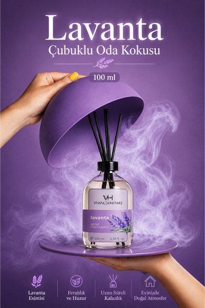 Vivaldi Home Lavanta Çubuklu Oda Kokusu 100 ml