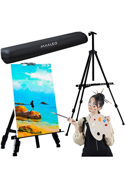 Malleocare Metallic Easel for Painting and Display, Adjustable Height 50-160 ...