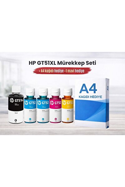 HP GT51XL Mürekkep Kartuş Takımı +1 Mavi Hediyeli