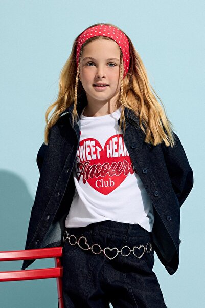 DeFacto 100% Cotton Navy Blue Jean Jacket for Girls H8898A826Au