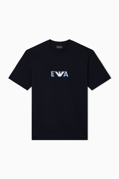 Emporio Armani Men's Crew Neck T-Shirt Navy Blue
