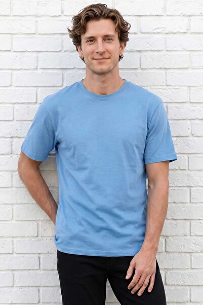 RELAXIA Men's T-Shirt Crew Neck