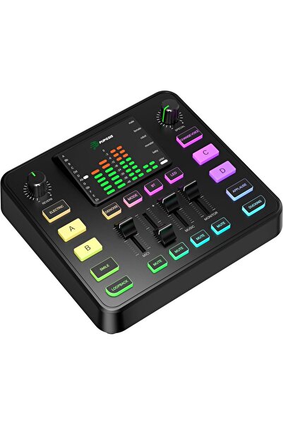 Choice black Pupgsis Gaming Audio Mixer, Audio Interface, Sound Board With Pr...