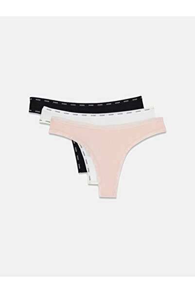 Guess Дамски бикини Basic Thong, комплект от 3 броя
