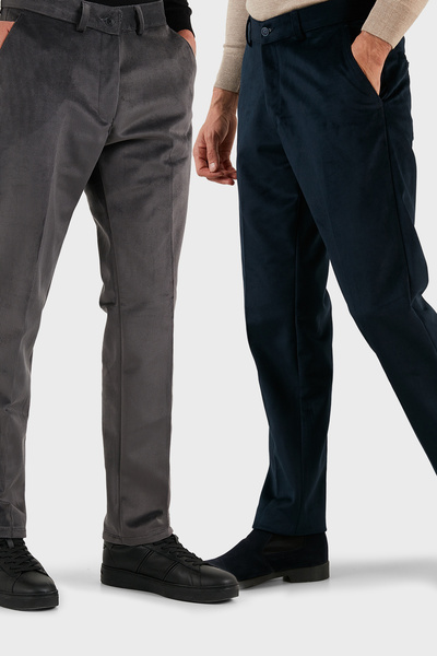 Buratti Normalni struk, regularni kroj, ravne nogavice, 2-pak Somot pantalona...