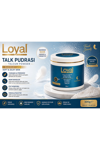 Loyal Talk Pudrası Mavi Esinti Maksimum Bakım 300 Gr