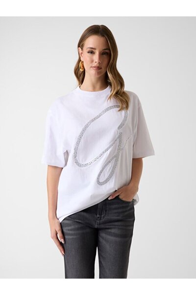 Guess Jersey Women's Oversized Fit T-Shirt